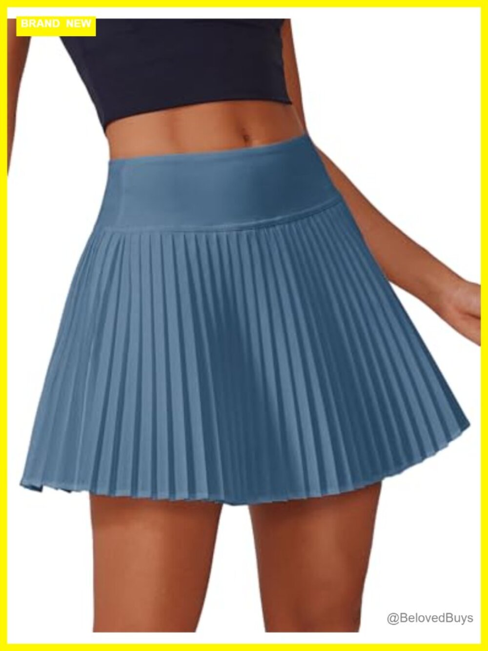 Pleated Tennis Skort High Waisted Athletic Skirt with Shorts Pockets